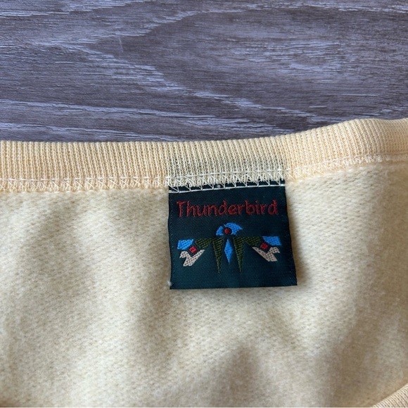 Vintage Y2K Thunderbird Floral Print Soft Fleece Lining  Long Length Cardigan - Picture 8 of 16